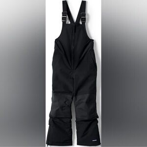 Lands' End Squall Snow Armor Bibs - Black - Youth Size 5
